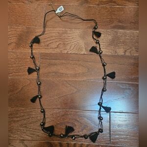 francescas Black beaded necklace